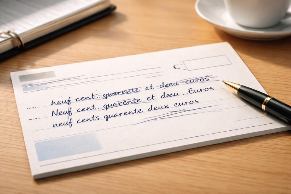 découvrez comment écrire correctement 'cent euros' en toutes lettres sur un chèque et les erreurs courantes à éviter pour sécuriser vos paiements.